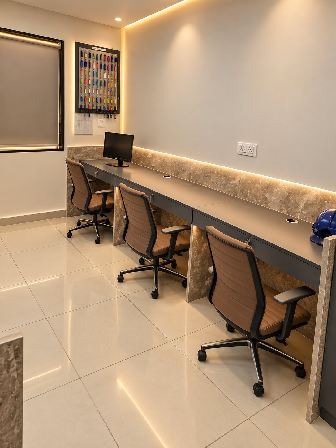 Linear Office Workstation by Bosk Furniture, Bhavnagar
